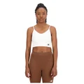 New Balance Womens Linear Heritage Soft Bra Top Neutral XL