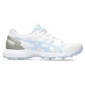 Asics 350 Not Out FF Womens Cricket Shoes White/Sky US 6
