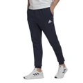adidas Mens Essentials Feel Cozy Fleece Track Pants Navy/White XS