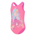 Speedo Toddler Girls Digital Printed One Piece Swimsuit Pink/Blue 4