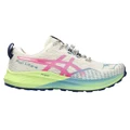 Asics Fuji Lite 4 Womens Trail Running Shoes White/Pink US 12