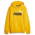 Puma Kids Essential Plus 2 Colour Big Logo Hoodie Yellow XS
