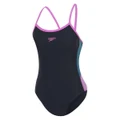 Speedo Womens Dive Thinstrap Muscleback One Piece Navy 8