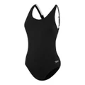 Speedo Womens Concealed D Cup Tank One Piece Black 8