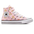 Converse Chuck Taylor All Star High 1V Rainbows Kids Casual Shoes Pink/Multi US 1