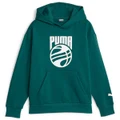 Puma Youth Basketball Posterize Hoodie Green S