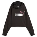 Puma Youth Essential Logo Cropped Hoodie Black M