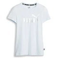 Puma Girls Essential Plus Logo Tee Blue XS