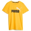 Puma Junior Kids Essential Plus 2 Logo Tee Yellow 5