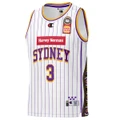 Champion Mens Sydney Kings D. J. Hogg 2023/24 Away Basketball Jersey White XL