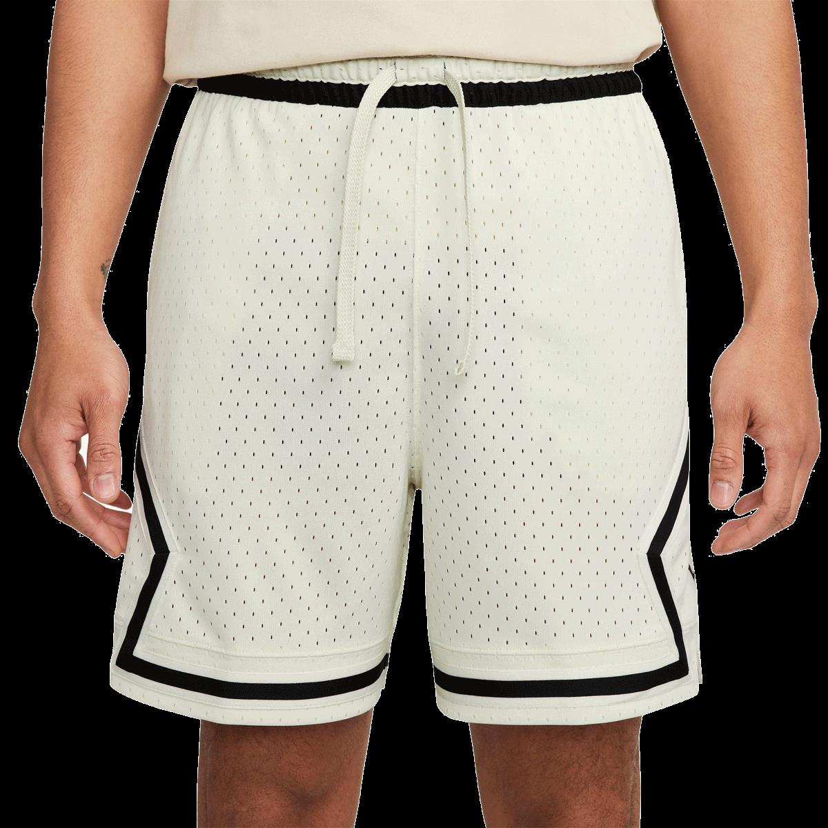 Jordan Mens Dri-FIT Woven Diamond Basketball Shorts Off White XL