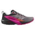 Salomon Sense Ride 5 Womens Trail Running Shoes Black/Pink US 6