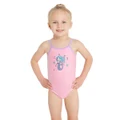 Zoggs Toddler Girls Classic Back One Piece Swimsuit Pink/Purple 4