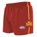 Gold Coast Suns Mens Home Supporter Shorts Red M