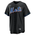 New York Mets Mens Alternate Replica Jersey Black M