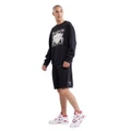 Reebok Mens Basketball Crew Sweatshirt Black S