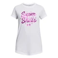 Under Armour Girls UA Super Skills Tee White XS