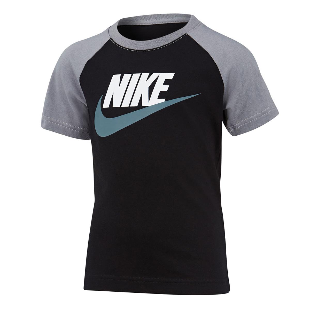 Nike Junior Boys Sportswear Futura Raglan Tee Black 4