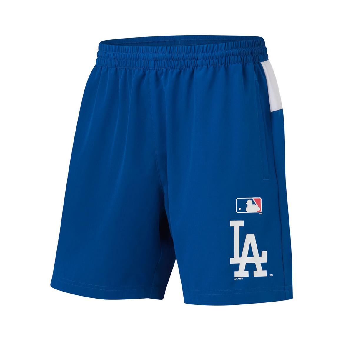 Los Angeles Dodgers Mens Training Shorts Blue XL