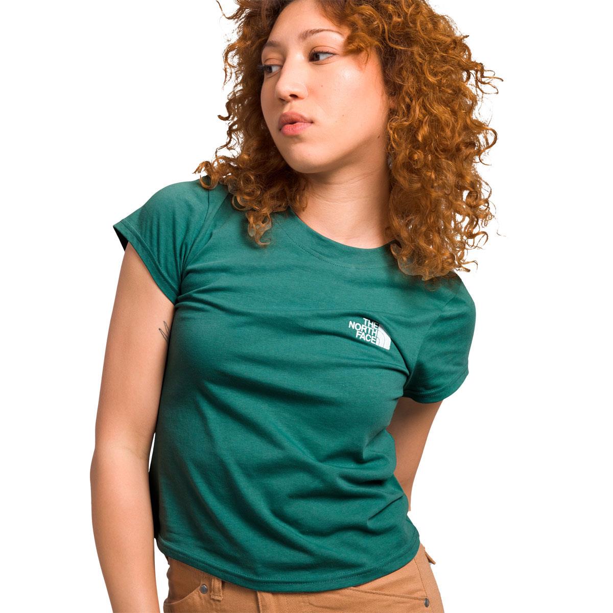 The North Face Womens Evolution Cutie Tee Green XS