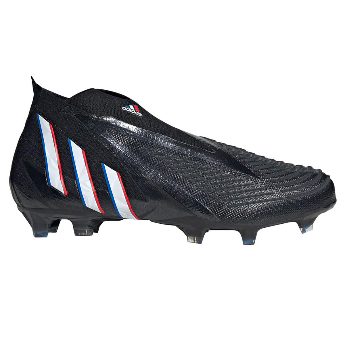 adidas Predator Edge + Football Boots Black/White US Mens 7.5 / Womens 8.5