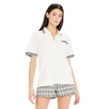 The Upside Womens Hill Polo White S