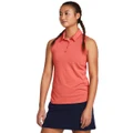 Under Armour Womens Playoff Sleeveless Polo Red S