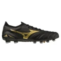 Mizuno Morelia Neo 4 Beta Elite Football Boots Black/Gold US Mens 10.5 / Womens 12