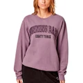 Running Bare Womens Legacy 2.0 Crew Sweatshirt Purple XS