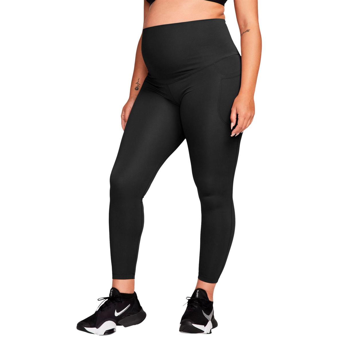 Nike One Womens High-Waisted Maternity 7/8 Tights Black XS