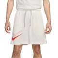 Nike Mens Kevin Durant Dri-FIT Standard Issue Reversible Basketball Shorts Cream XL
