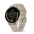 Garmin Venu 3S Smartwatch - French Gray/ Soft Gold