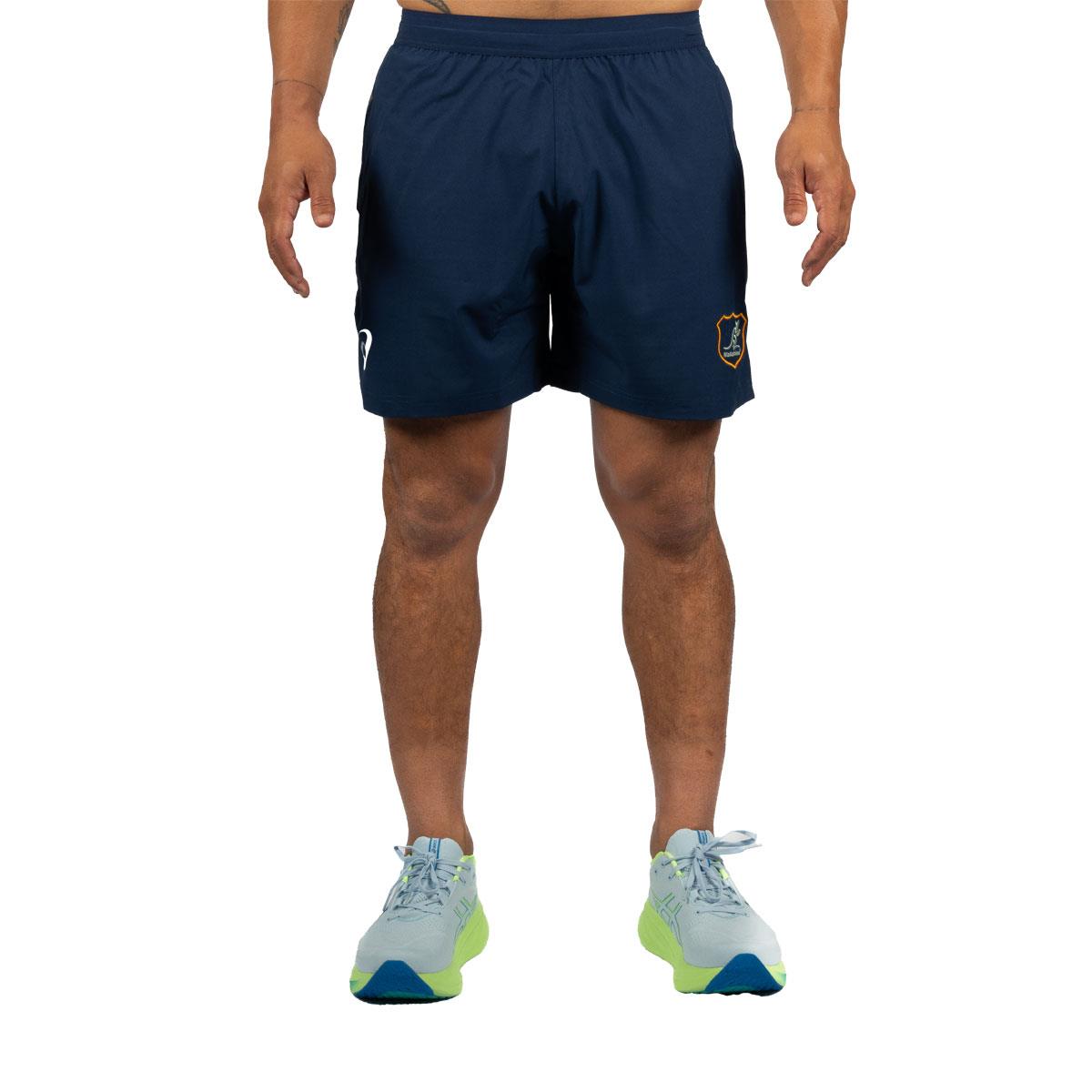Wallabies 2024 Mens Training Shorts Blue S