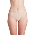 Under Armour Womens Pure Stretch Seamless Thong Briefs 3 Pack Beige XS
