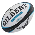 Gilbert Vector Training Rugby Ball White / Black 2.5