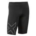 2XU Mens Aspire Compression Shorts Black / Silver S