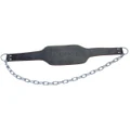 Harbinger Leather Dip Belt with Chain