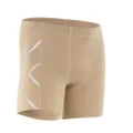 2XU Mens Compression Half Shorts Beige L