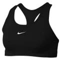 Nike Womens Dri-FIT Swoosh Medium Support Sports Bra Black XS