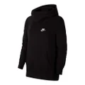 Nike Womens Sportswear Essential Fleece Funnel Neck Hoodie Black S