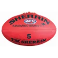 Sherrin Synthetic Australian Rules Ball Red 5