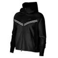 Nike Womens Windrunner Tech Fleece Full Zip Hoodie Black XL