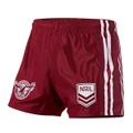 Manly Warringah Sea Eagles Mens Home Supporter Shorts Maroon S