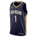 Nike New Orleans Pelicans Zion Williamson 2020/21 Mens Icon Edition Authentic Jersey Navy S