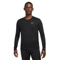 Nike Mens Dri-FIT Miler Long Sleeve Running Top Black XL