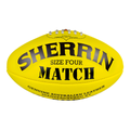 Sherrin Match Australian Rules Ball Yellow 4