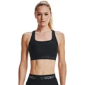 Under Armour Womens Mid Support Crossback Sports Bra Black S