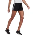 adidas Womens Essentials 3-Stripes Slim Shorts Black L