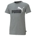 Puma Boys Essentials Logo Tee Grey XS