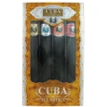 Cuba for Men 4 Piece Set Includes : Cuba Gold 1.15 oz + Cuba Blue 1.15 oz + Cuba Red 1.15 oz+ Cuba Orange 1.15 oz
